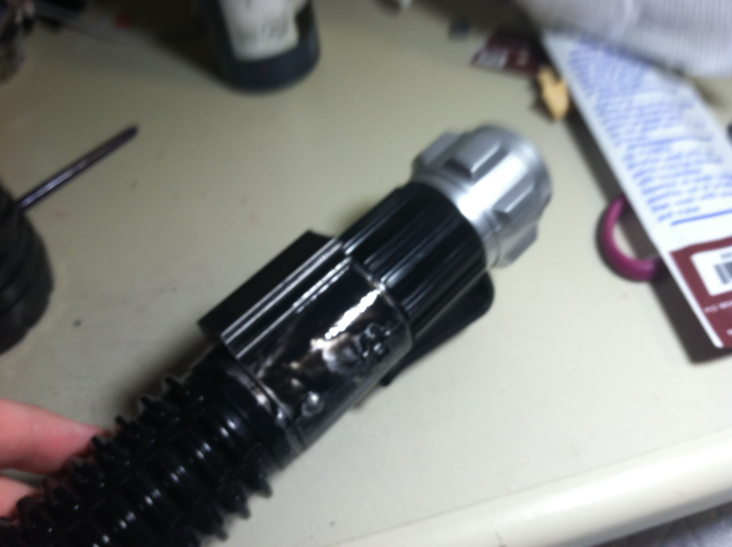 Weathering a Hasbro Lightsaber 5 Steps Instructables