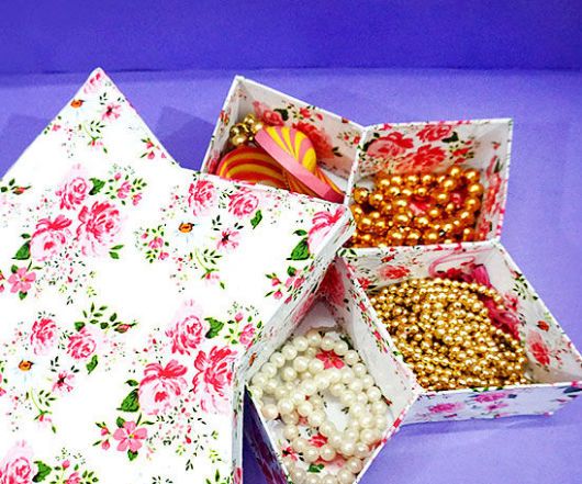 How to Make a Star Shaped Jewellery Box From Cardboard?