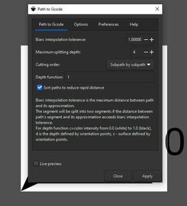 Preparing G-code File With Inkscape