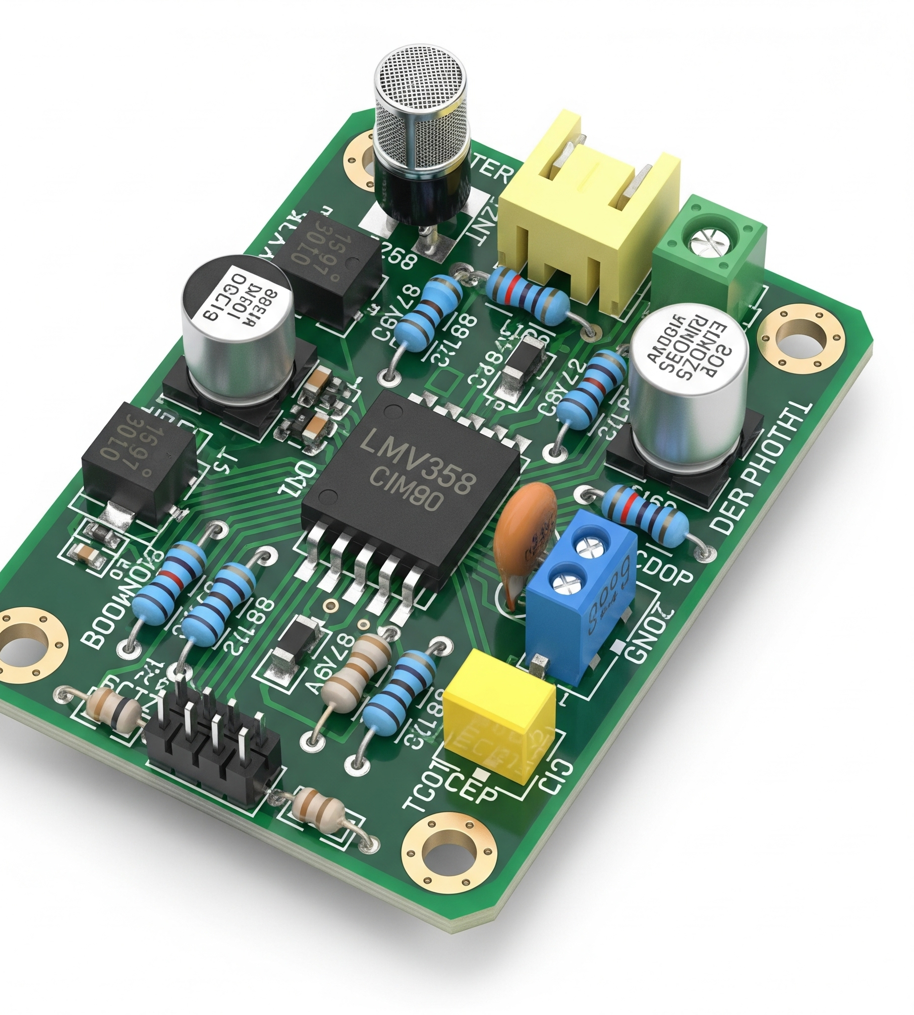 Audio Peak Detector Using LMV358