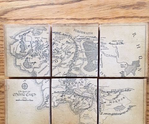Map Puzzle Coasters