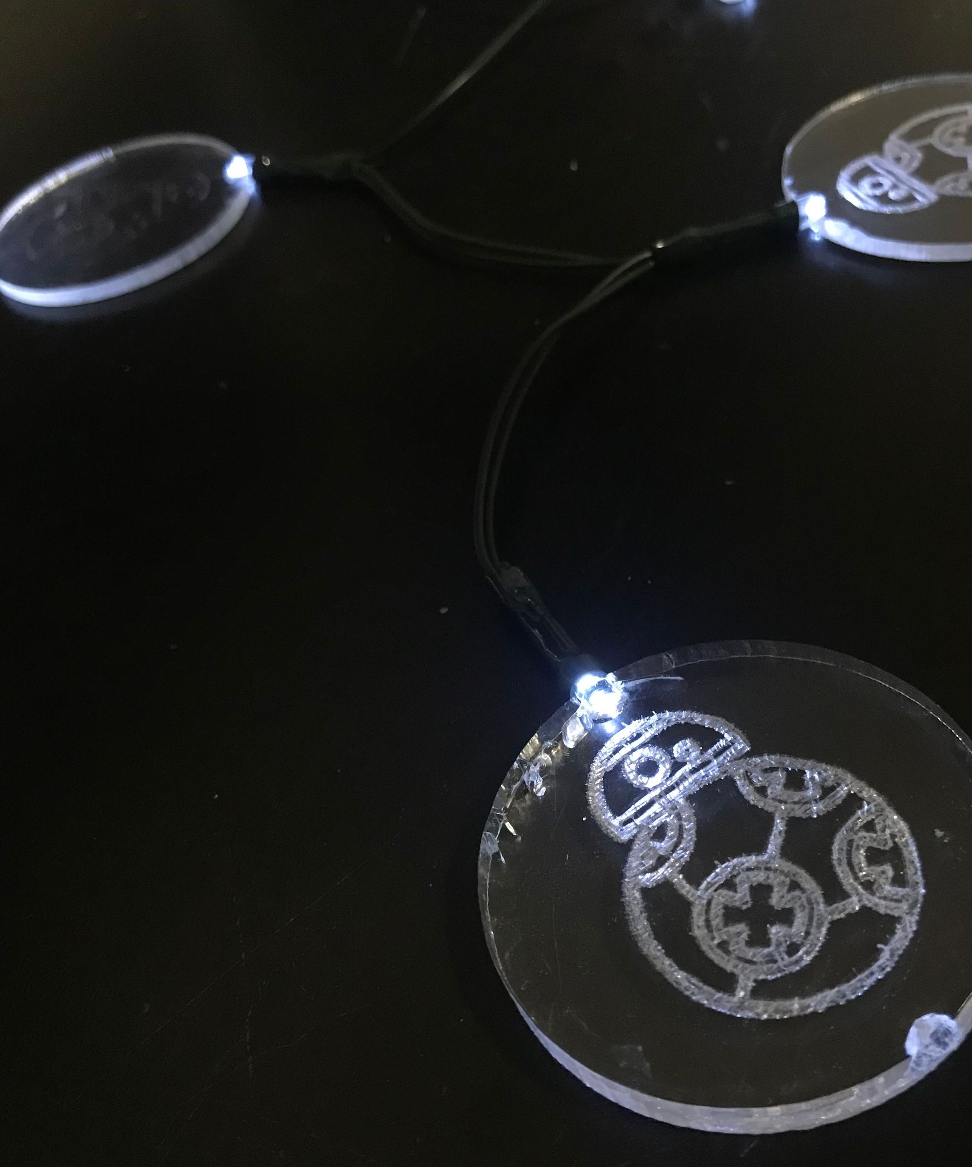 Laser Engraved Custom String Lights