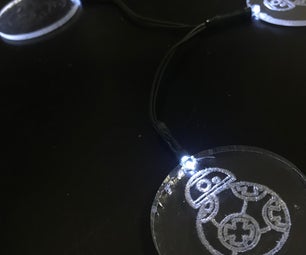 Laser Engraved Custom String Lights