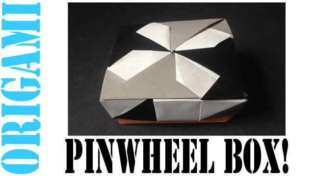 How to Make an Origami Pinwheel Lid Box (Ver. 1) - TCGames [HD]