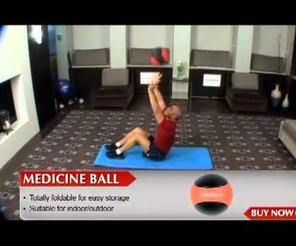 Crunch With Ball Toss Exercise
