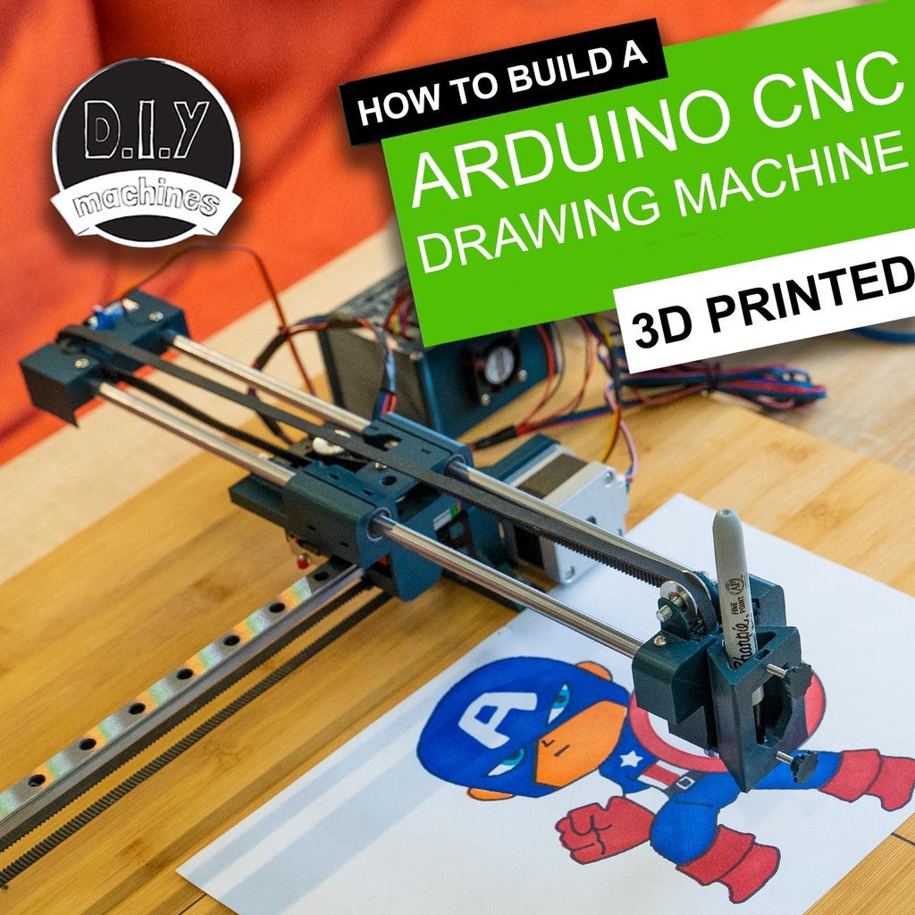 Easy 3D Printed Arduino CNC Drawing Machine : 38 Steps (with Pictures ...