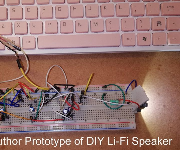 DIY Distortion Less LIFI Speaker
