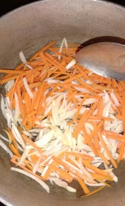 Sauté the Vegetables for the Stuffing