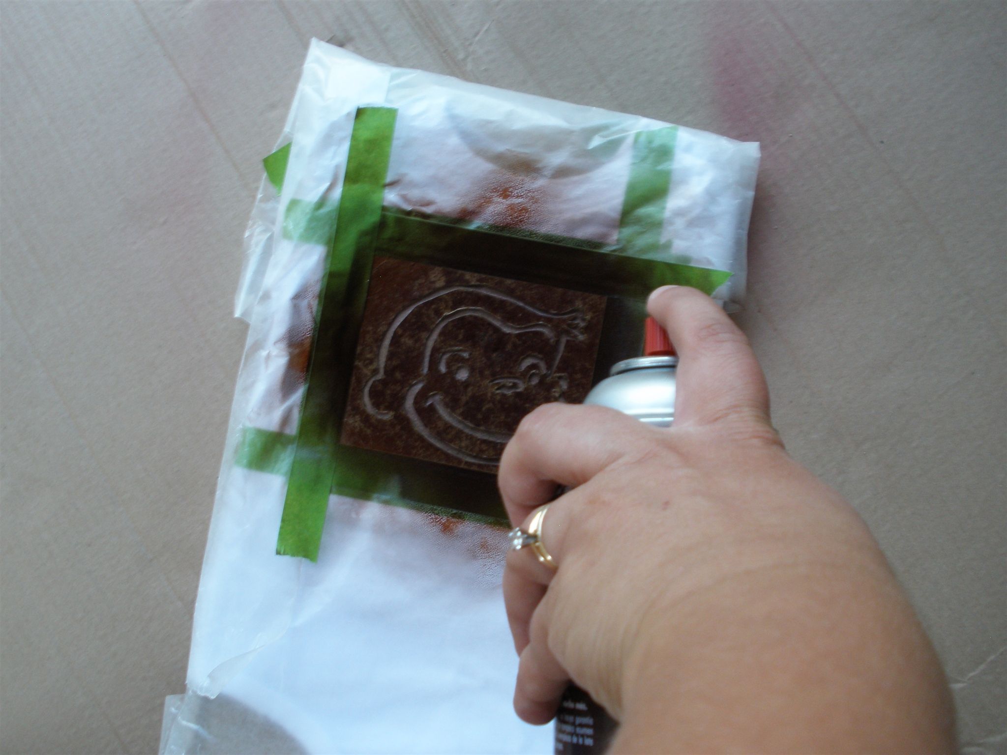 Spray Paint a TShirt Using a Pumpkin Carving Pattern (with Pictures