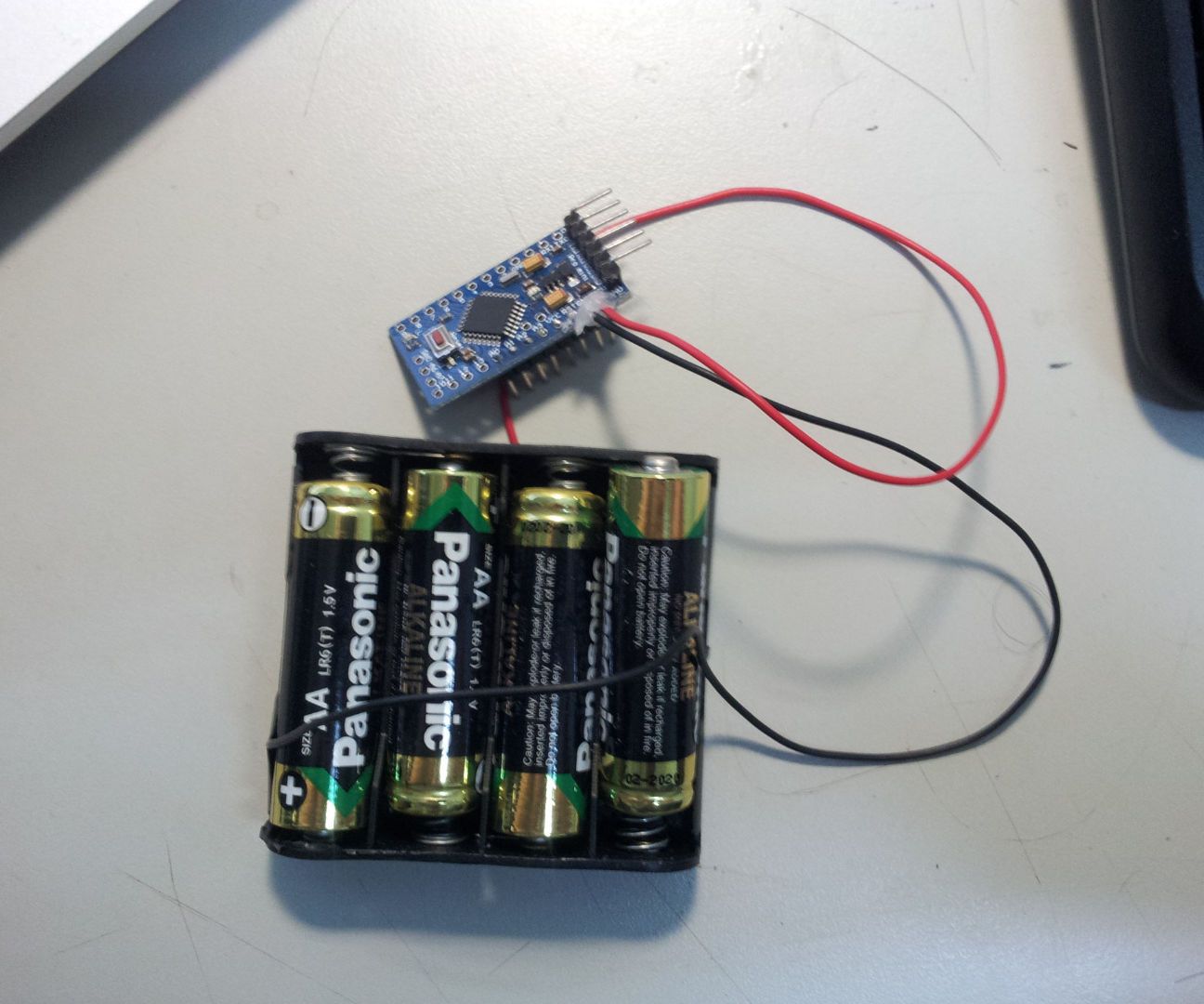 Temperature Logger With Pro Mini & Battery Only