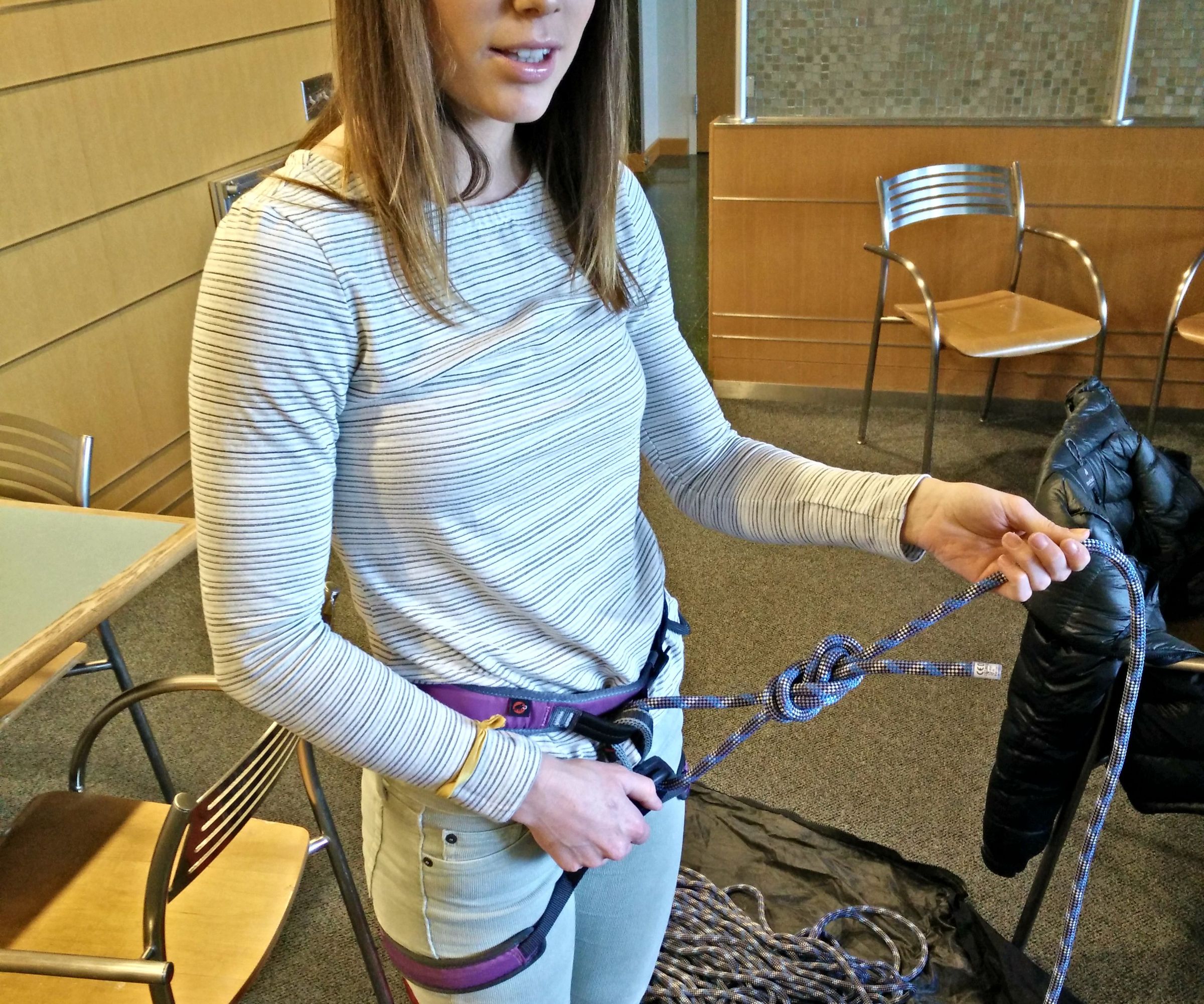 How to Tie Into a Climbing Harness