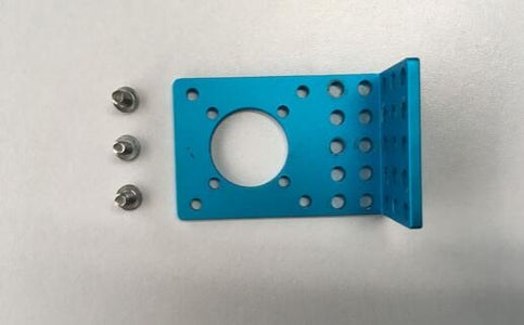 Prepare Screws and 42BYG Stepper Motor Bracket B-Blue