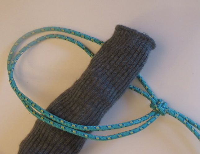 Lark's head noose -- an easy, useful knot that tightens and loosens