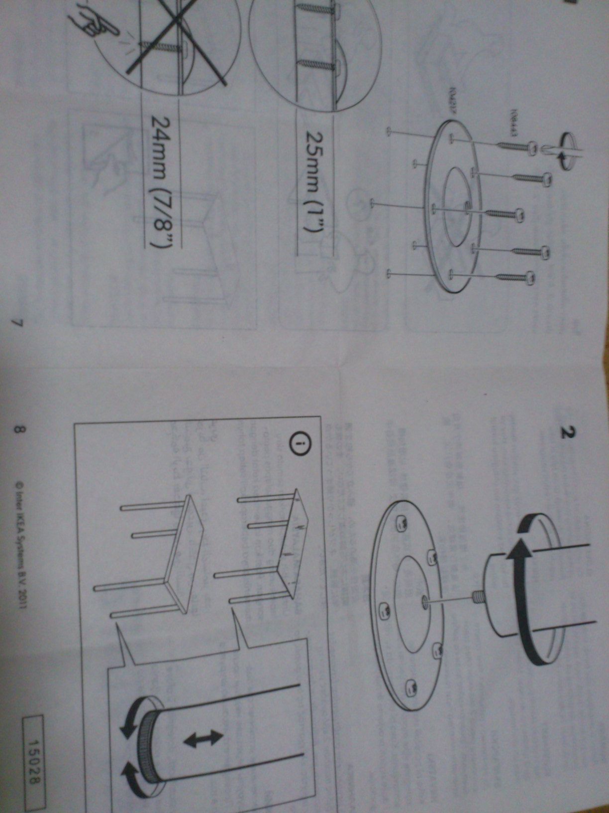 Swivel Clutter Basket From an Ordinary Ikea Table, a Plastic Basket and a Few Items