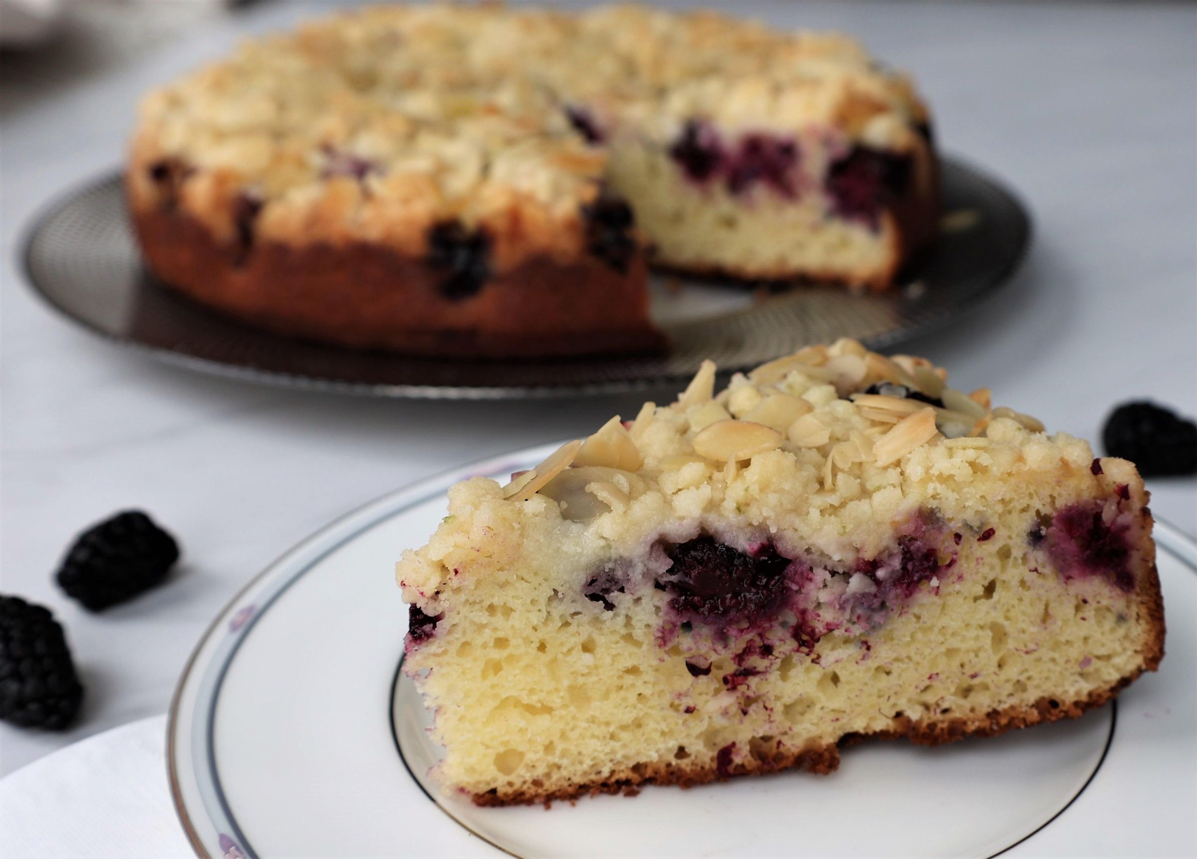 Blackberry Almond Streusel Coffee Cake 6 Steps (with Pictures