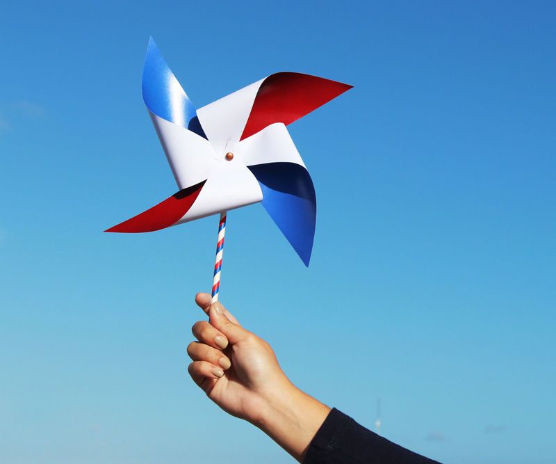 Como Hacer Un Molinete Patriótico Dominicano