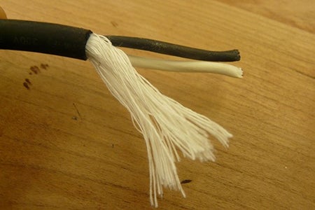 Striping the Main Power Cord