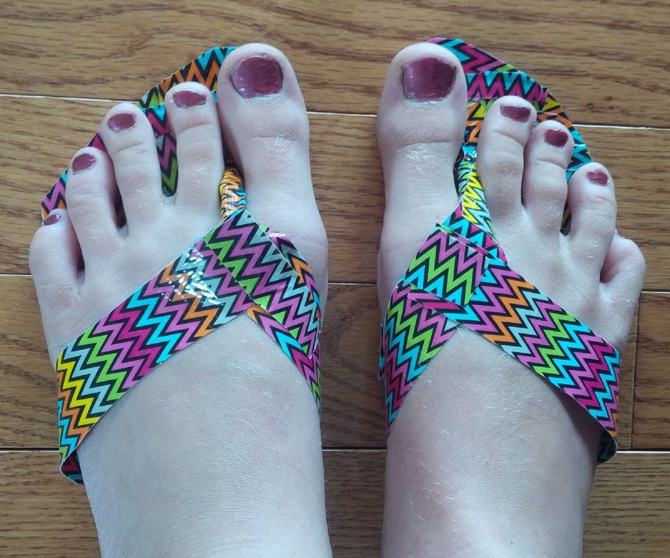 Duct Tape Flip Flops 