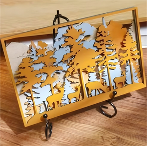 Multi-layered Forest Art | Laser Cut | Home Decor