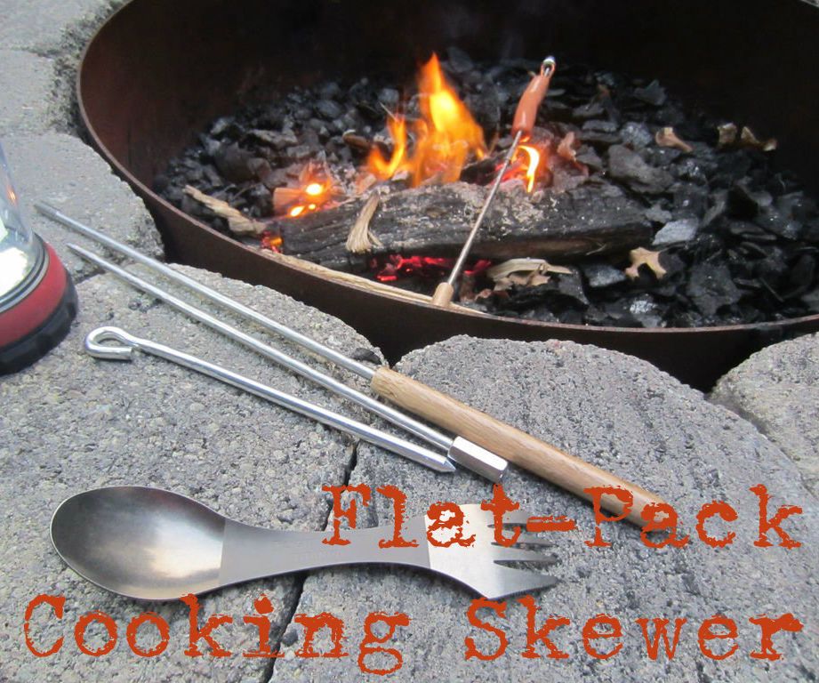 DIY Flat-Pack Collapsible Cooking Skewers