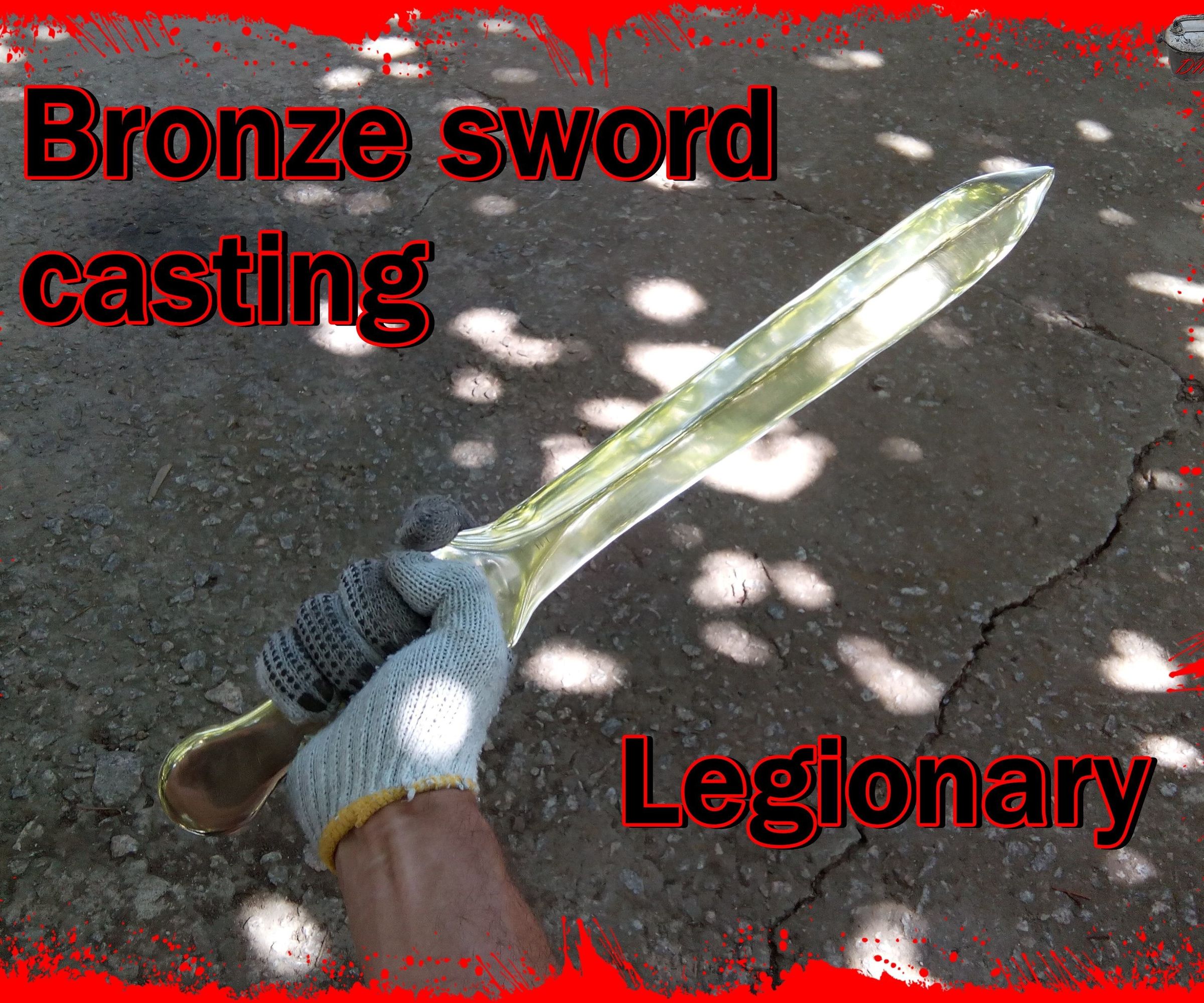 Bronze Sword Casting. Legionary. Aluminum Bronze Casting