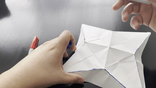 Trace Origami Folds and Upload