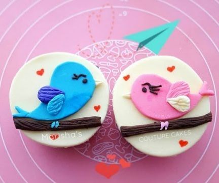 Love Bird Cupcake Toppers