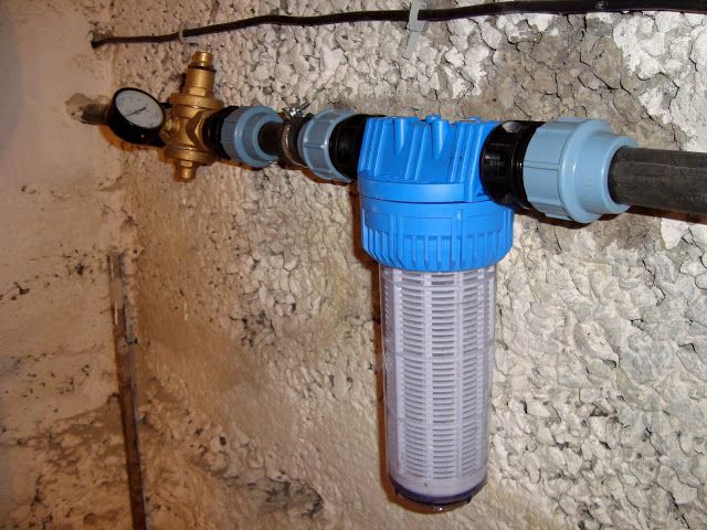 Reduction water supply pressure at home. 
