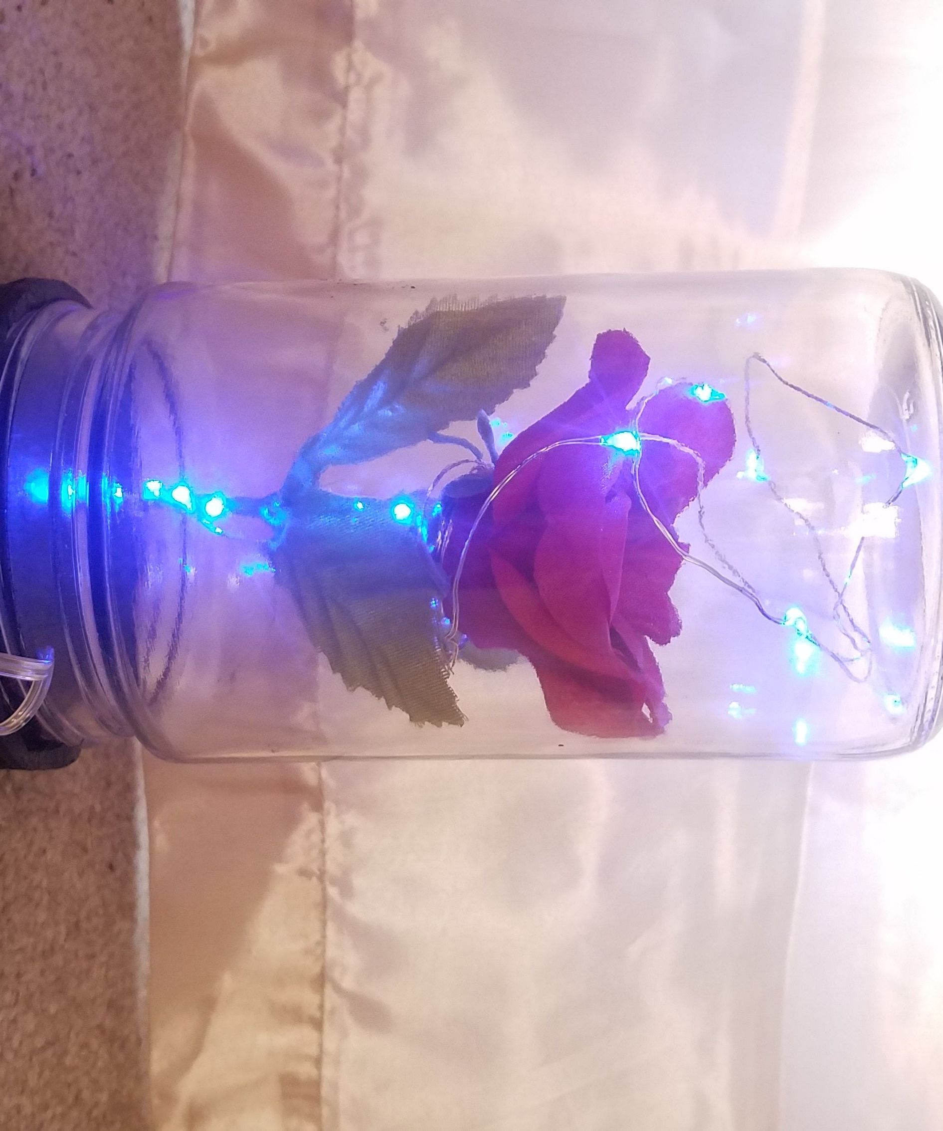 How to Make a Rose in Glass Dome. 