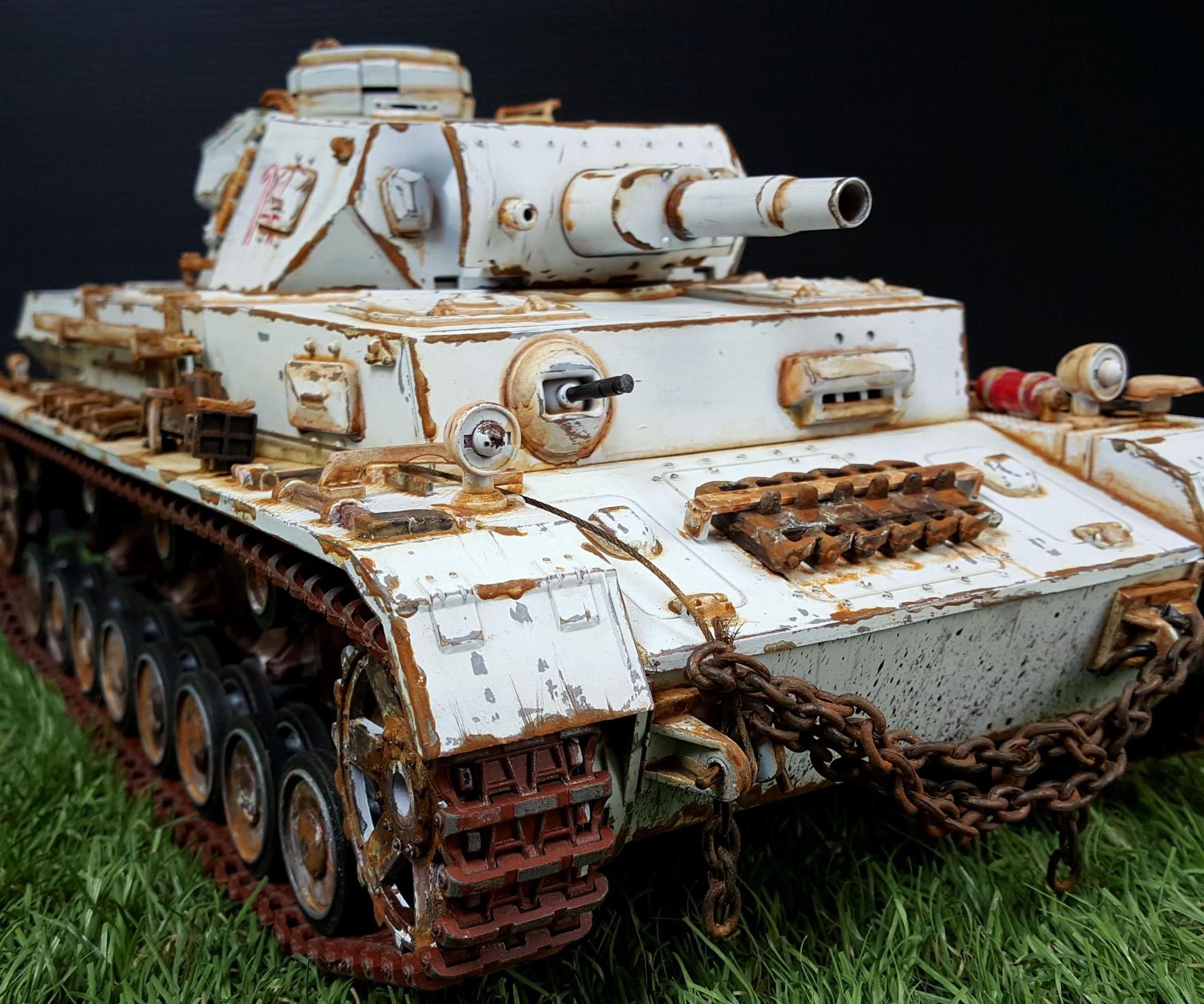 Winter Camo Panzer IV / Weathering