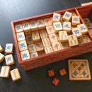 Wooden Mahjong Set