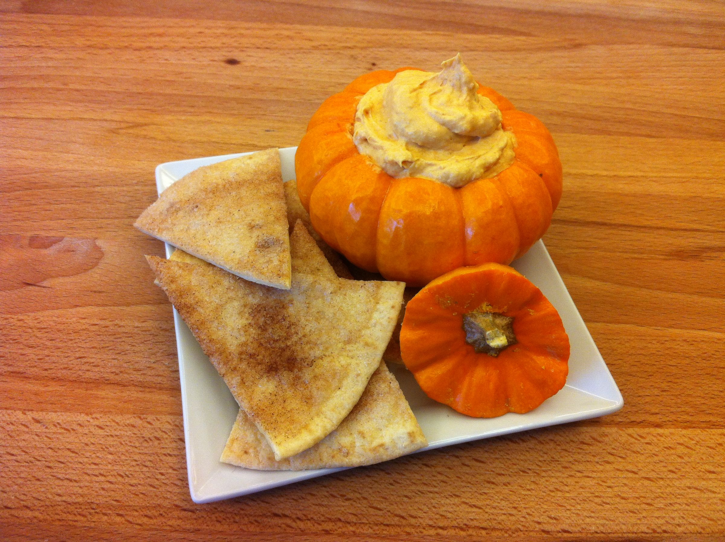 Pumpkin Dip With Cinnamon Sugar Chips 3 Steps (with Pictures) Instructables