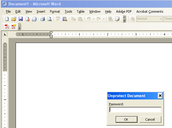Remove Office 2003 Protection Password
