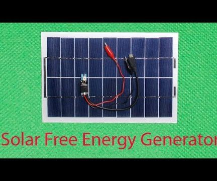 Solar Free Energy Project Homemade Mini Generator for All Mobile and Tablet PC