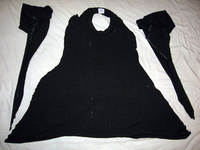 Remove Sleeves and Hem Cut Edges