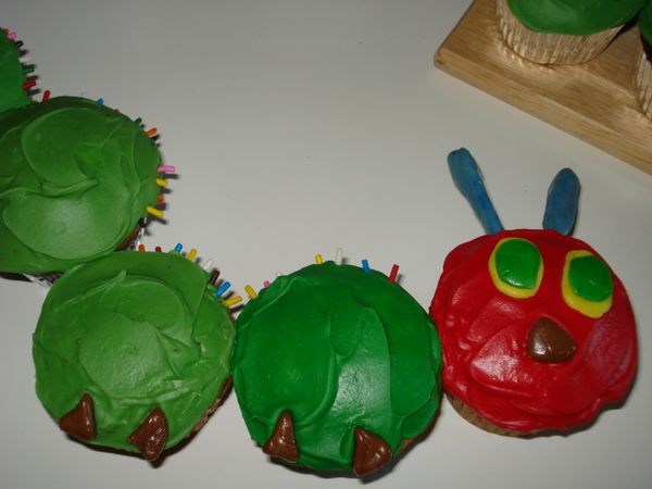 Very Hungry Caterpillar Cupcake Cake