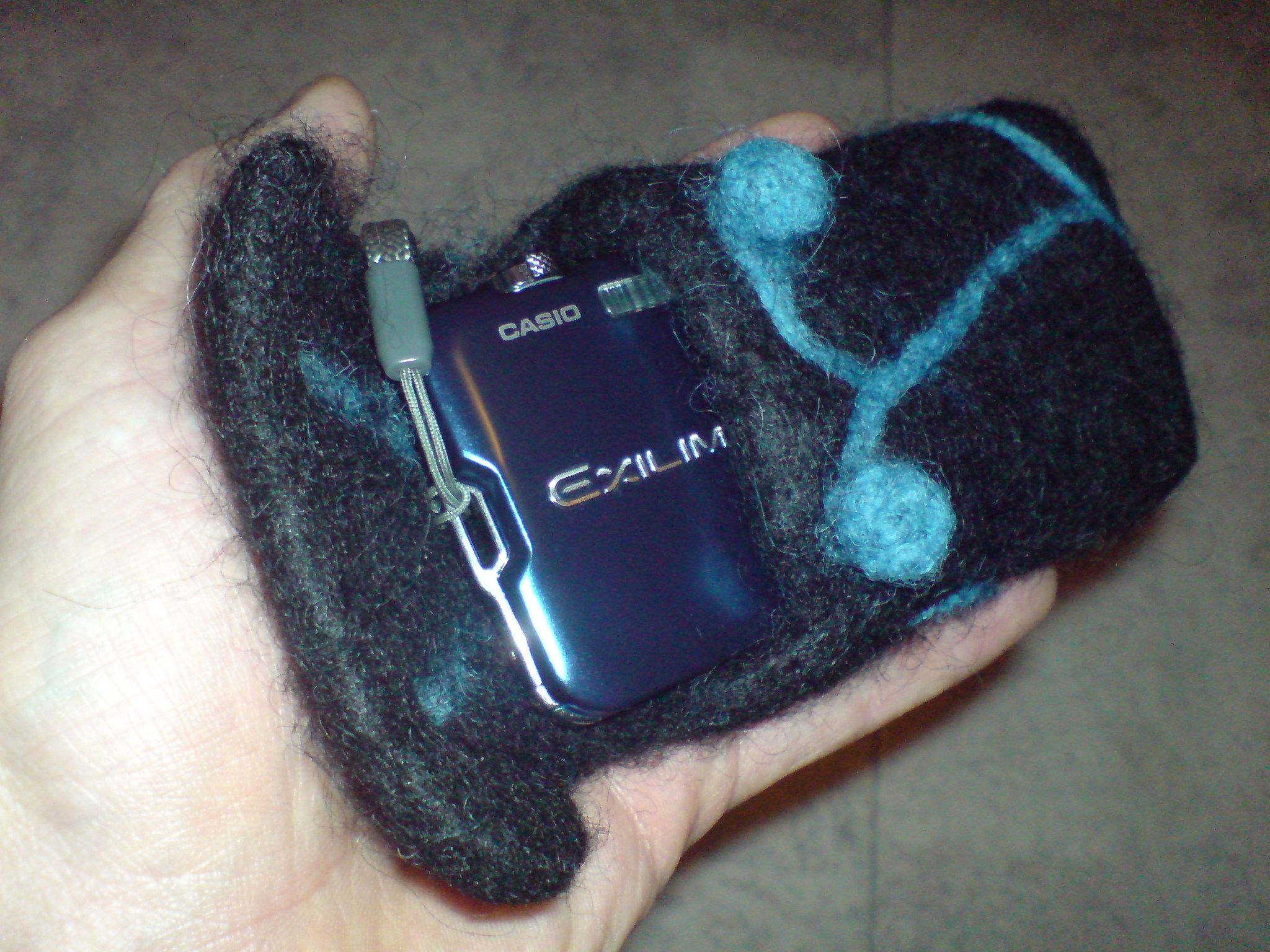 Felting a Camera Sheath