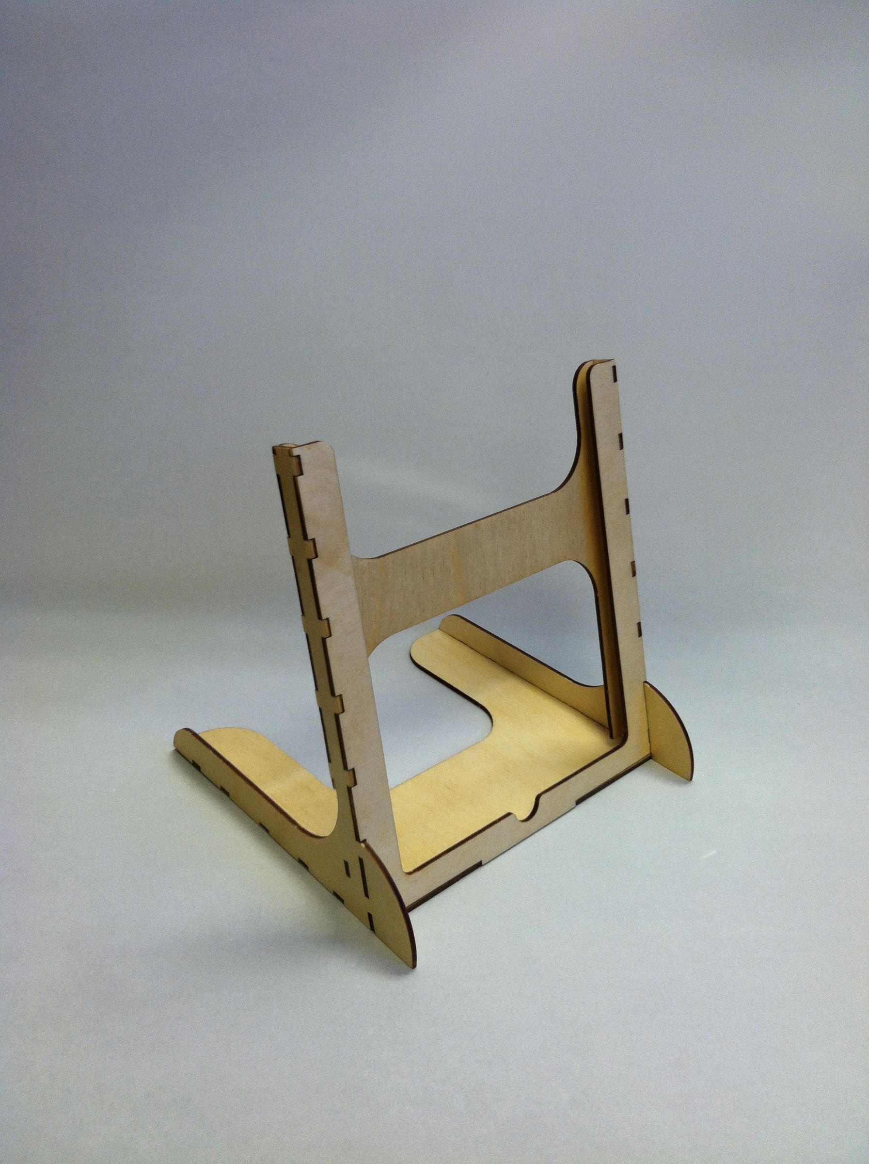 Wooden Laser Cut IPad 2 Stand