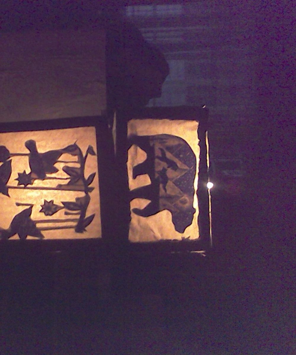 Silhouetted Shadow Lamp
