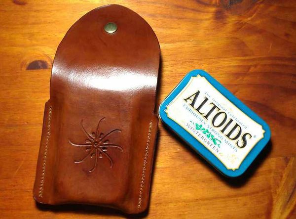 A Leather Altoids Tin Case