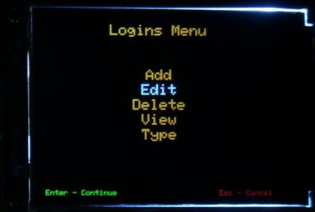 Edit Login