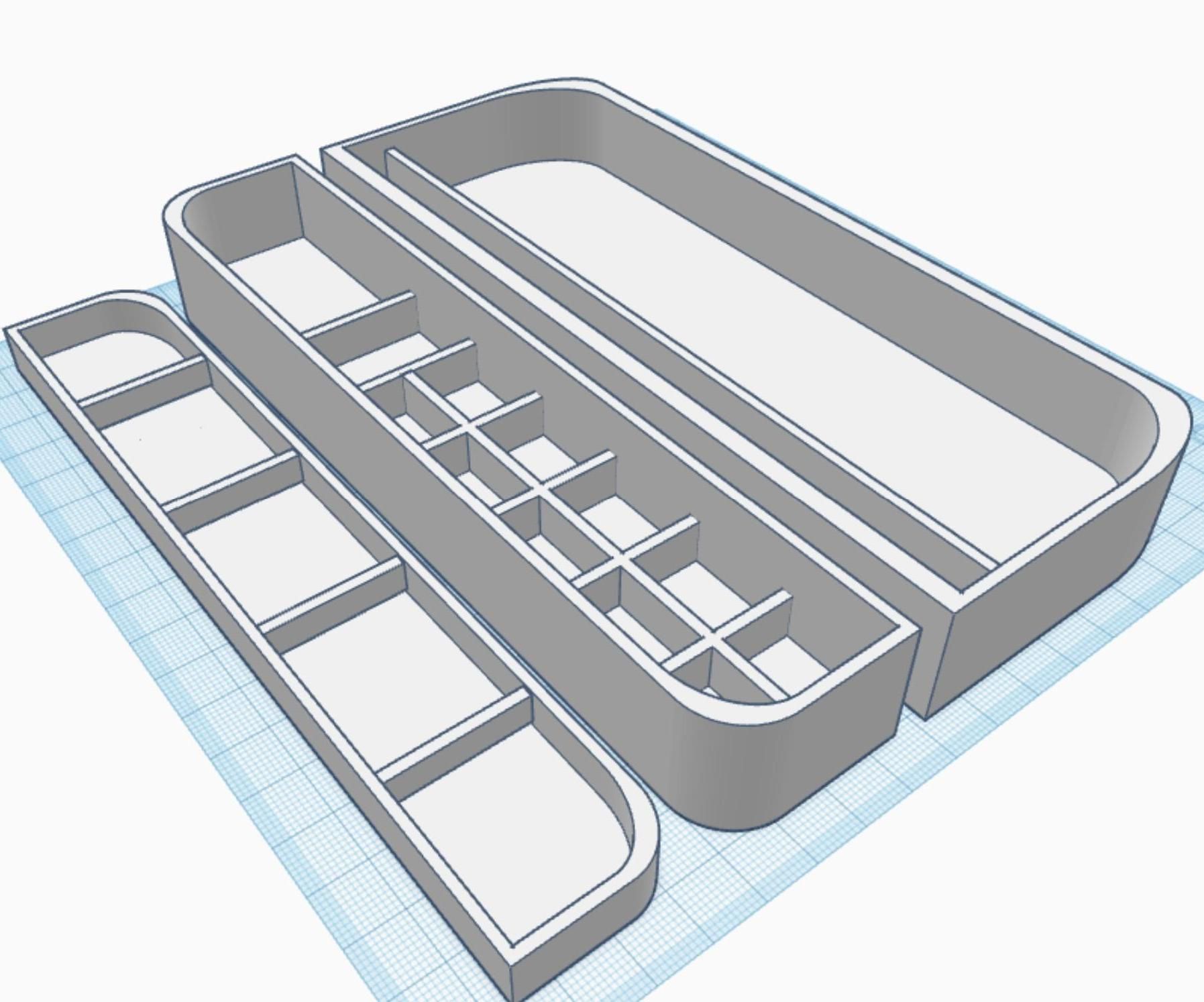 Watercolor Mixing Pallet - 3D Printed - Reuse Chocolate Tin Can Tray
