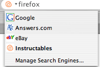 Adding Search Engines