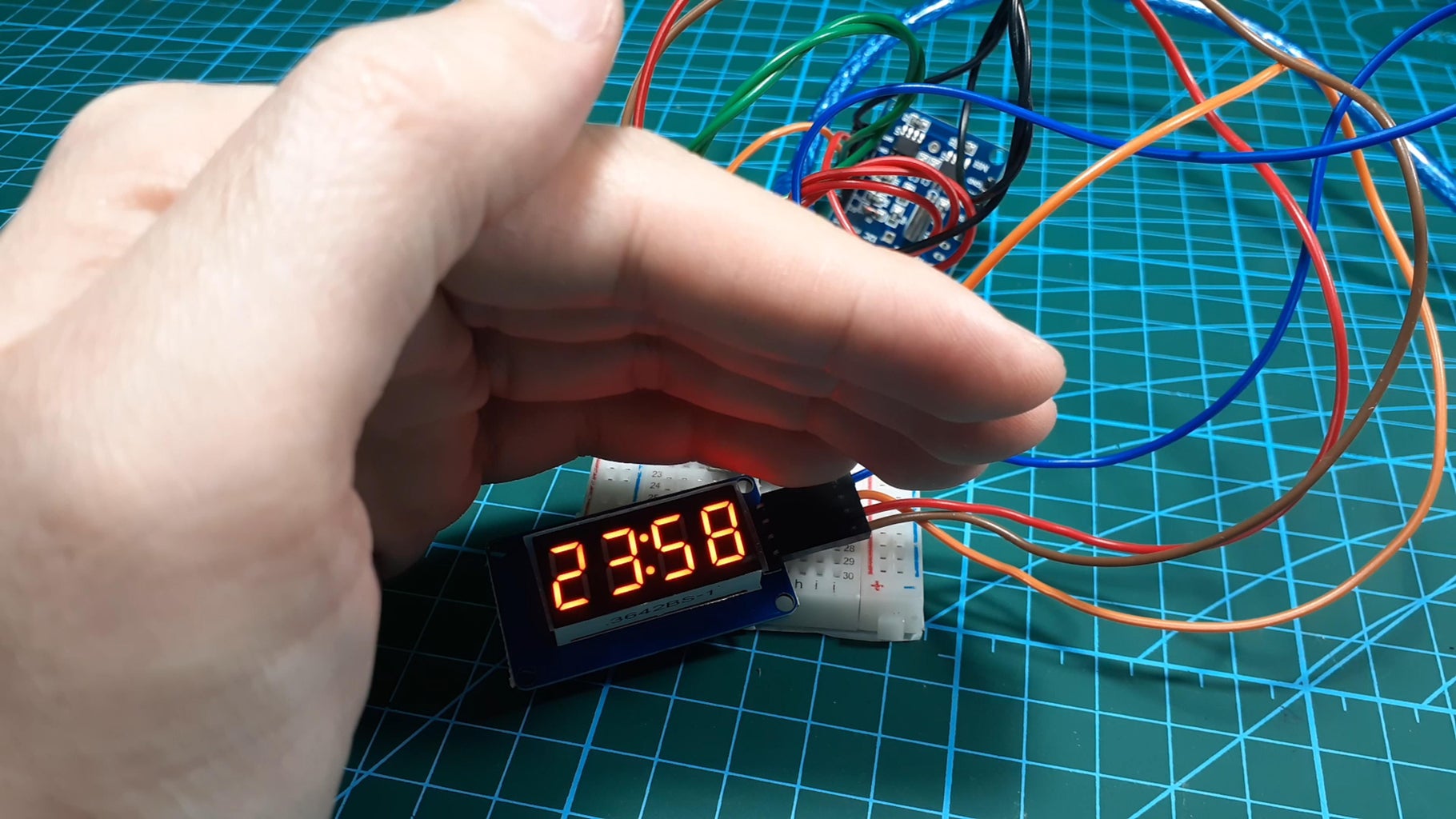 How to Use Tiny RTC - Real Time Clock Module With Arduino and TM1637.h ...