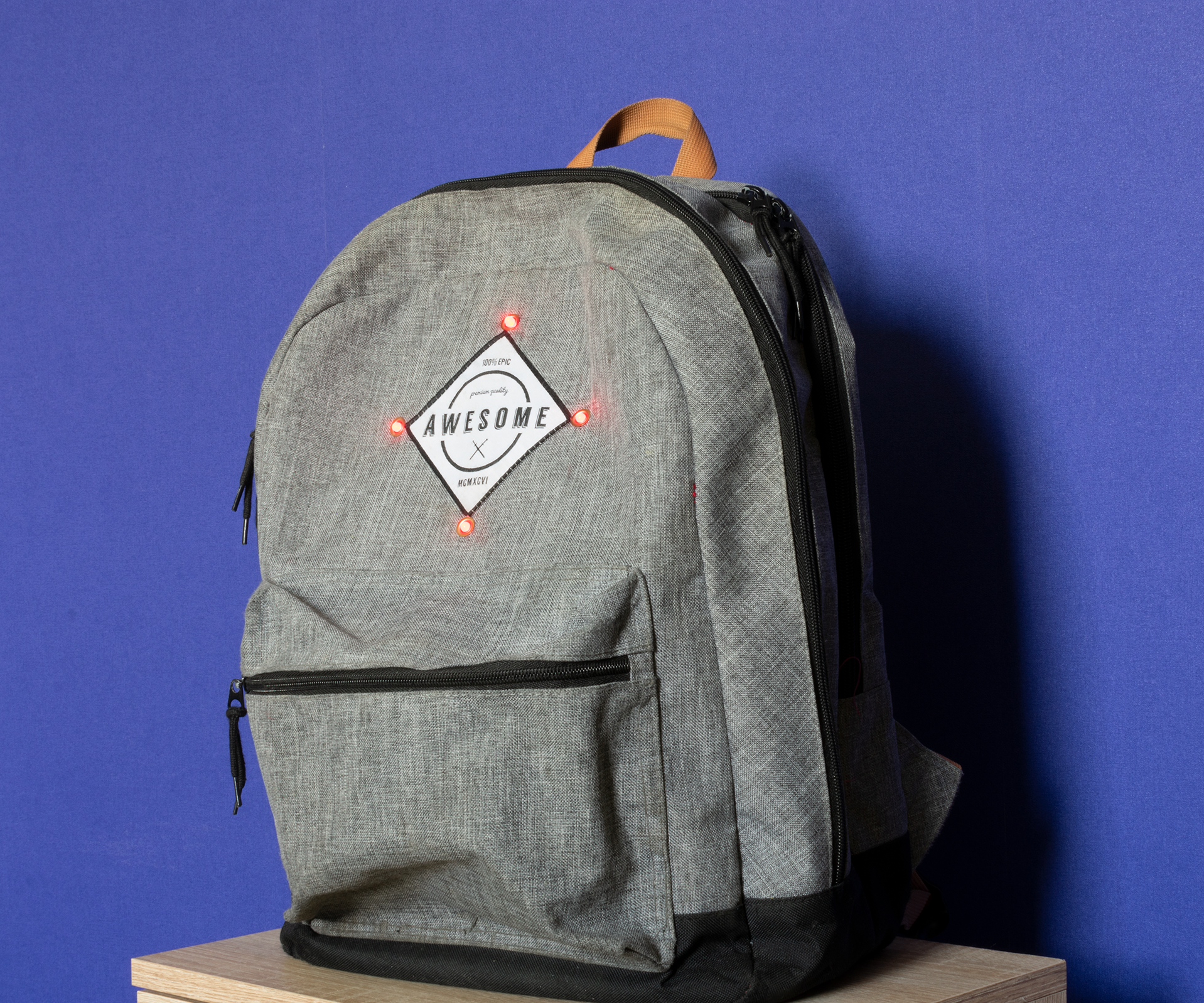 Smart Backpack With Gps Tracking and Automatic Lights