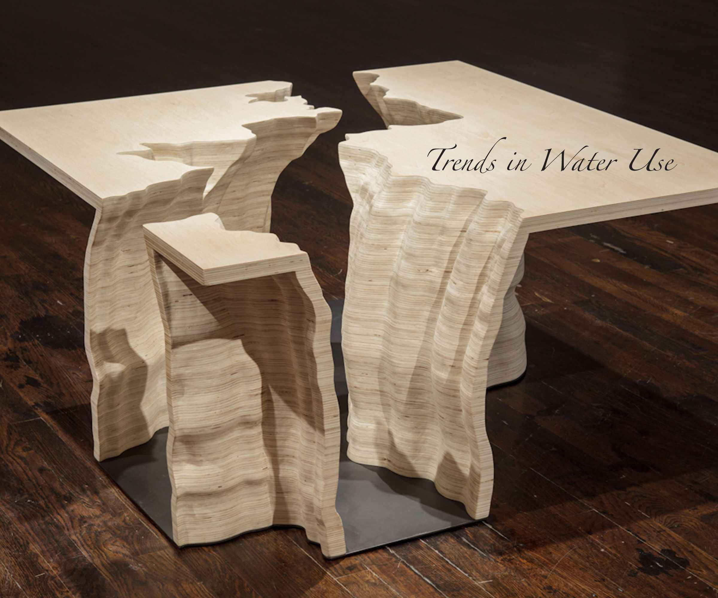 Trends in Water Use - Data Sculpture Process Book