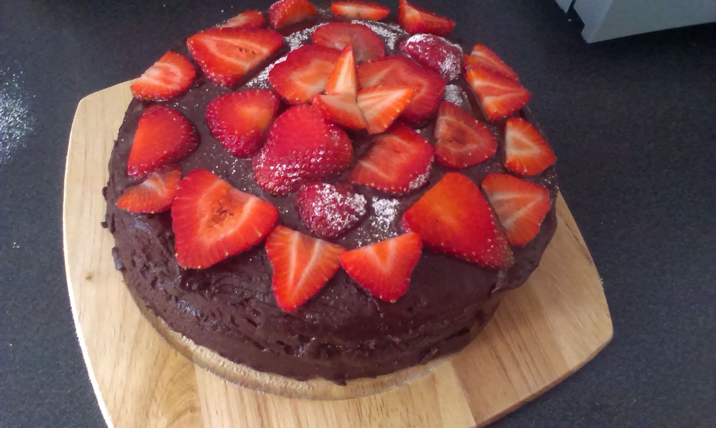 Chocolate and Strawberry Cake