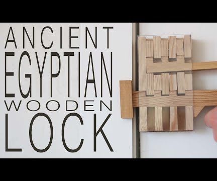 Ancient Egyptian-type Wooden Lock Out of a 2X4