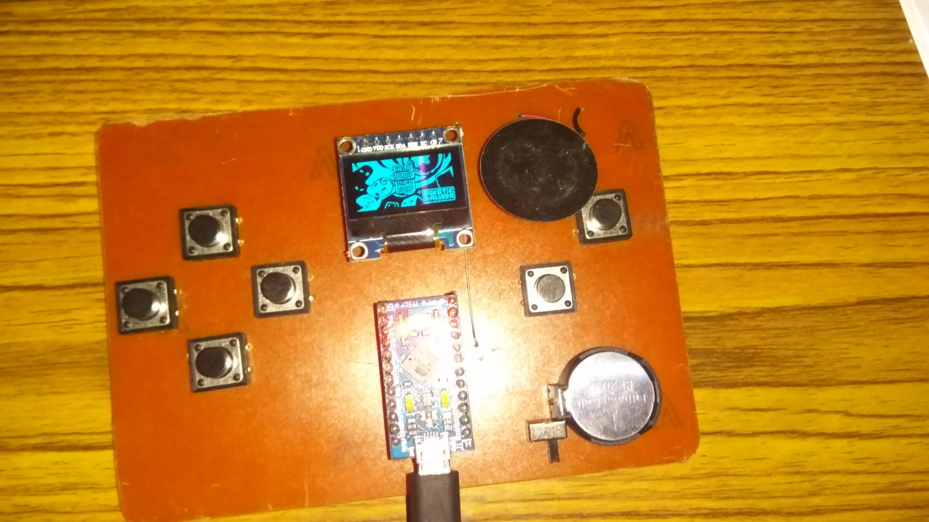 DIY Video Game Using Arduino (Arduboy Clone) : 7 Steps (with Pictures ...