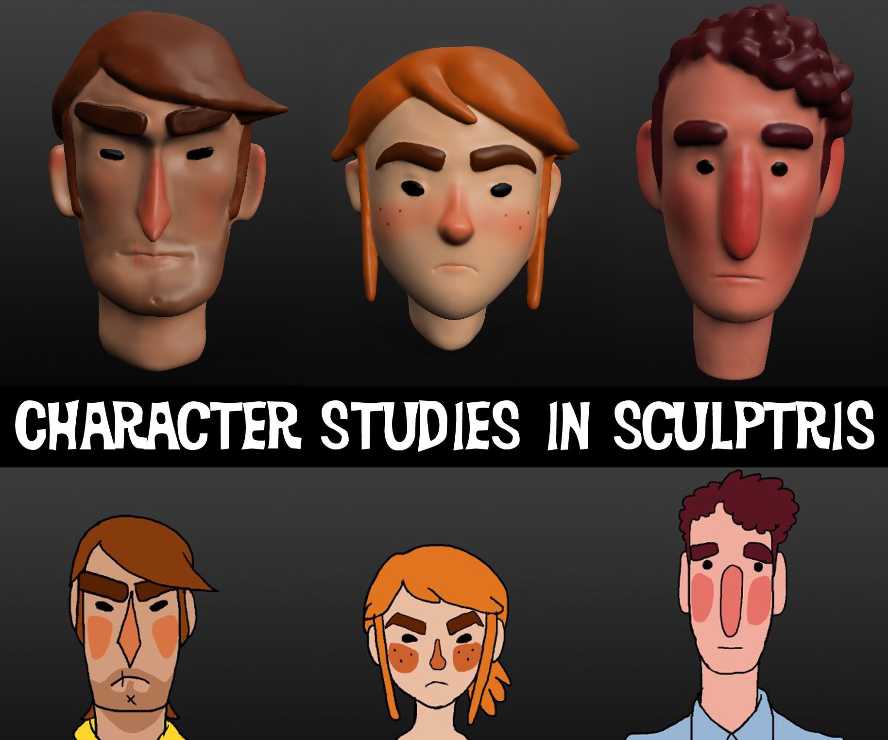 Creating Character Busts in Sculptris